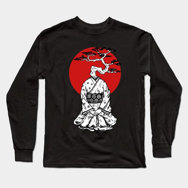 Bonsai Geisha Long Sleeve T-Shirt by Luke Gray
